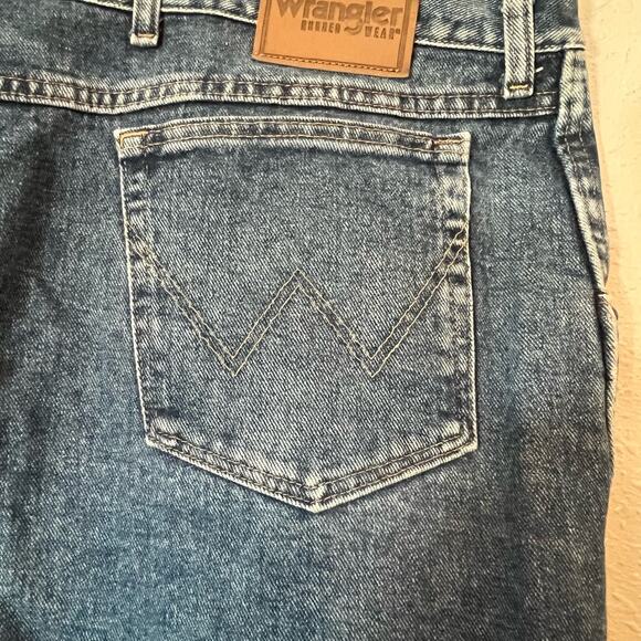 Wrangler Rugged Wear 58X24 Plus Denim Jeans Pants Bottoms Men - Picture 4 of 9